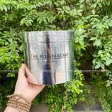 Hộp trụ bạc THE ROSEMADAM cắm hoa tươi, hoa sáp (không bao gồm hoa) - THH0133