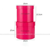 Hộp trụ bạc THE ROSEMADAM cắm hoa tươi, hoa sáp (không bao gồm hoa) - THH0133