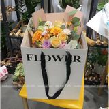 Túi giấy FLOWER hình chữ nhật dùng đựng bó hoa, đựng quà - THH0136