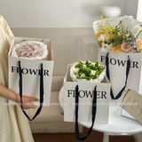 Túi giấy FLOWER hình chữ nhật dùng đựng bó hoa, đựng quà - THH0136