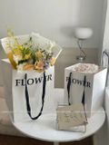 Túi giấy FLOWER hình chữ nhật dùng đựng bó hoa, đựng quà - THH0136