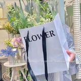 Túi giấy FLOWER hình chữ nhật dùng đựng bó hoa, đựng quà - THH0136