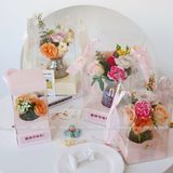Hộp vuông nhỏ cắm hoa tươi, hoa sáp (không bao gồm hoa) - THH0137