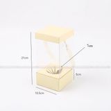 Hộp vuông nhỏ cắm hoa tươi, hoa sáp (không bao gồm hoa) - THH0137