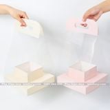 Túi mika đáy vuông có đế cắm (không kèm hoa) - THH0147