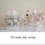 Túi mika đáy vuông có đế cắm (không kèm hoa) - THH0147