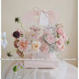 Túi mika đáy vuông có đế cắm (không kèm hoa) - THH0147