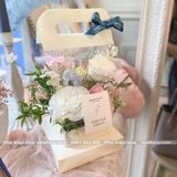 Túi mika đáy vuông có đế cắm (không kèm hoa) - THH0147