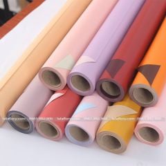 Cuộn giấy gói hoa bóng mờ 2 mặt trơn (cuộn 10 yard) - GIA0100