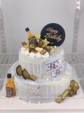 Mô hình chai rượu nhựa tròn Chivas - DCB0010
