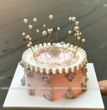Vương miện ngọc trang trí bánh sinh nhật, trang trí bó hoa - DCB0001