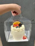Hộp mika trong suốt đựng bánh kem size 16cm - THB0005