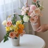 Hộp xô nhựa đựng hoa Hot Trend (không kèm hoa) - THH0140