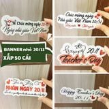 BANNER chủ đề Happy Birthday, Valentine, 8/3, 20/10, 20/11 (1 set 50) - PKK0080