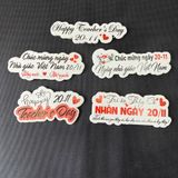 BANNER chủ đề Happy Birthday, Valentine, 8/3, 20/10, 20/11 (1 set 50) - PKK0080