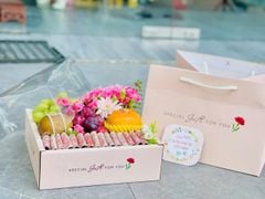 Bộ hộp + túi Vuông Special Gift đựng hoa quả - THH0149