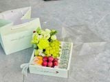 Bộ hộp + túi Vuông Special Gift đựng hoa quả - THH0149