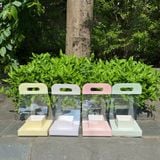 Túi mika đáy vuông có đế cắm (không kèm hoa) - THH0147