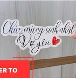 BANNER chủ đề Happy Birthday, Valentine, 8/3, 20/10, 20/11 (1 set 50) - PKK0080