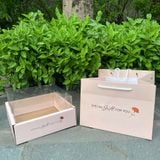 Bộ hộp + túi Vuông Special Gift đựng hoa quả - THH0149