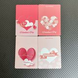 Set 20 thiệp gấp đôi trái tim Valentine, Women's Day, Love, Galaxy - PKK0112
