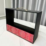 Hộp gỗ vali thang gấm cắm set qua Tết