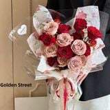 [HOT] Cuộn gấm hoa văn gói hoa tươi, hoa sáp - GIA0129