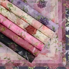  [HOT] Cuộn gấm hoa văn gói hoa tươi, hoa sáp - GIA0129 