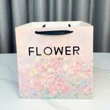 Túi vuông FLOWER hoa vintage dùng đựng bó hoa, đựng quà (1 chiếc) -THH0162