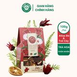  Trà Hoa Thiên Nhiên Detox Just Viet - Hoa Atiso Đỏ & Trái Cây Sấy - Thanh Lọc - Tốt Cho Sức Khỏe 