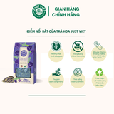  Trà Hoa Thiên Nhiên Detox Just Viet - Hoa Đậu Biếc Sấy - Thanh Lọc, Tốt Cho Sức Khỏe - Túi 20g 