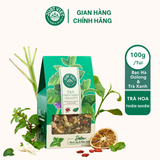  Trà Hoa Thiên Nhiên Detox Just Viet - Trà Bạc Hà Oolong & Trà xanh - Thanh Lọc - Tốt Cho Sức Khỏe 