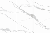 Đá nung kết khổ lớn màu trắng vân khói Silk White
