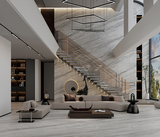 Đá nung kết khổ lớn màu xám vân đá Greek Grey