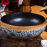 Lavabo gốm mỹ thuật LS21