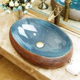 Lavabo gốm mỹ thuật LS39