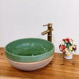 Lavabo gốm mỹ thuật LS20