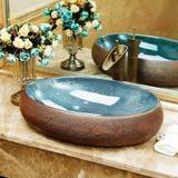 Lavabo gốm mỹ thuật LS39