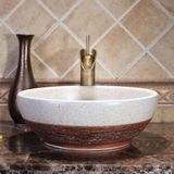 Lavabo gốm mỹ thuật LS16