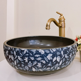Lavabo gốm mỹ thuật LS18