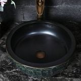 Lavabo gốm mỹ thuật LS19