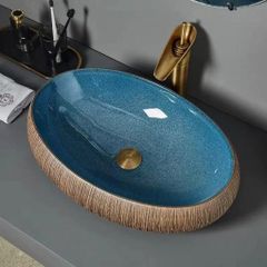 Lavabo gốm mỹ thuật LS30