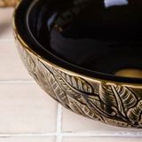 Lavabo gốm mỹ thuật LS11