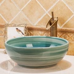 Lavabo gốm mỹ thuật LS14