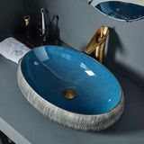 Lavabo gốm mỹ thuật LS31