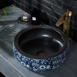 Lavabo gốm mỹ thuật LS23