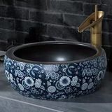 Lavabo gốm mỹ thuật LS23