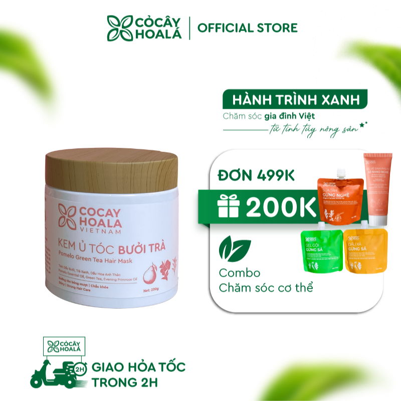 Kem Ủ Tóc Bưởi Trà Cỏ Cây Hoa Lá