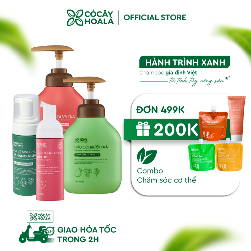 Combo Chăm Sóc Cơ Thể Toàn Diện Cho Mẹ Bầu Gen Z Cỏ Cây Hoa Lá