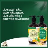 DẦU GỘI XẢ GỪNG DỪA HỮU CƠ - KÍCH THÍCH MỌC TÓC, DƯỠNG TÓC MỀM MƯỢT